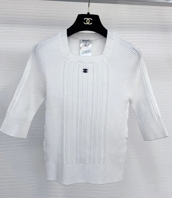 HAUT EN MAILLE CHANEL STYLE 23