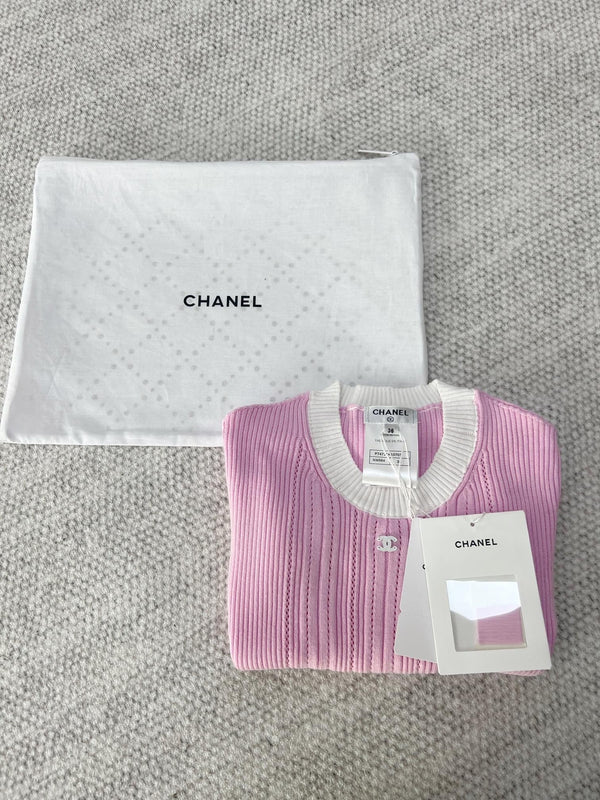 HAUT EN MAILLE CHANEL STYLE 21