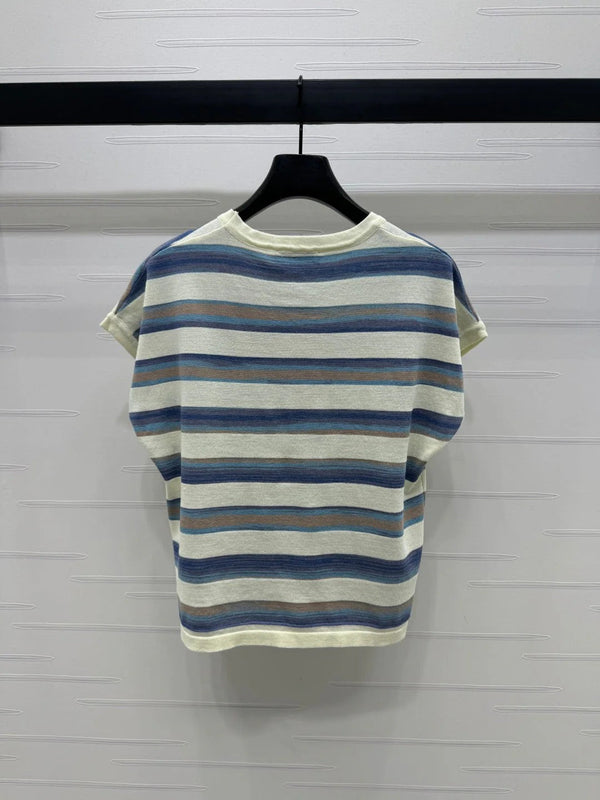 MAGLIONE IN MAGLIA CON MANICHE A VOLANTE MIU 25S 264147