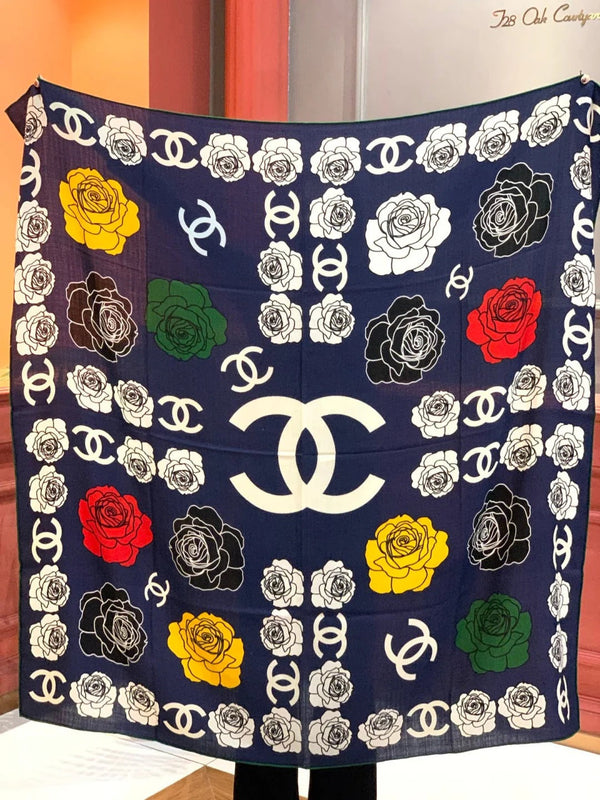 ÉCHARPE CHANEL 25S 140 CM EN CACHEMIRE ET SOIE 943338
