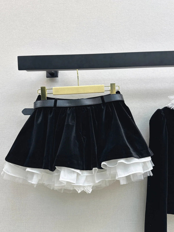 MIUMIU JACKET AND SKIRT SET STYLE 616