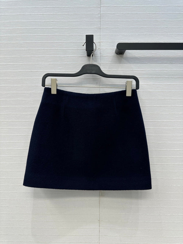 CHANEL 25S A-LINE KNIT MINI SKIRT 345