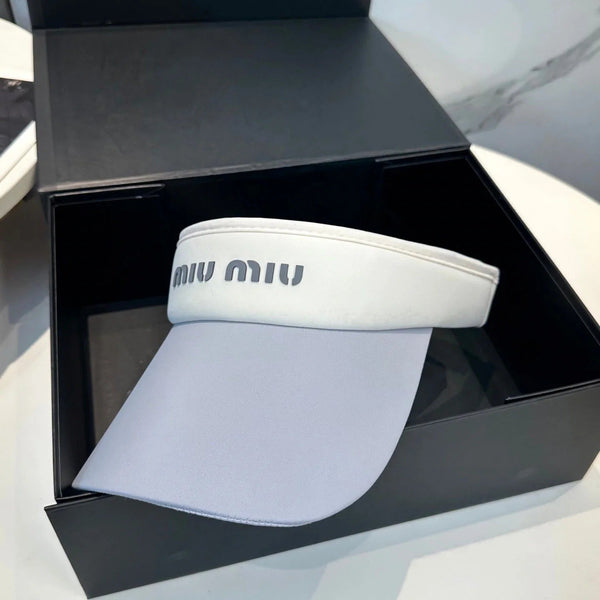 CAPPELLINO CON VISIERA MM SPORT IN TESSUTO BIANCO E GRIGIO FRESCO