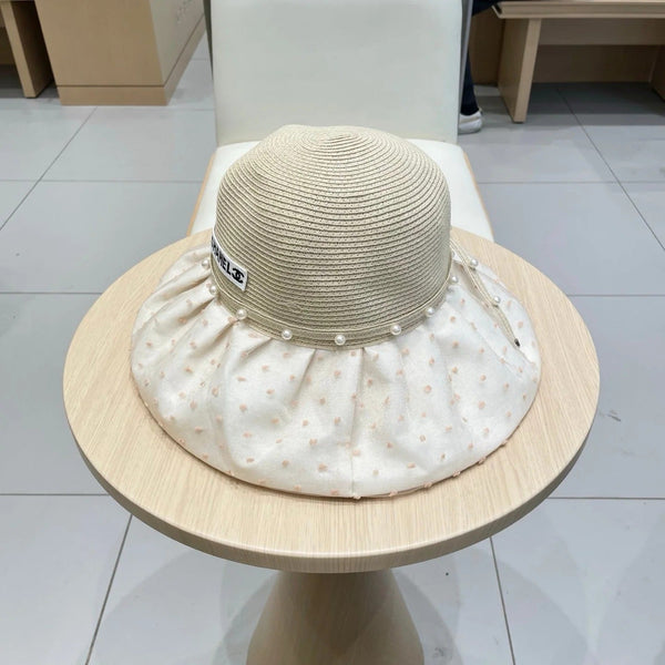 WIDE BRIM HAT IN IVORY STRAW 673033