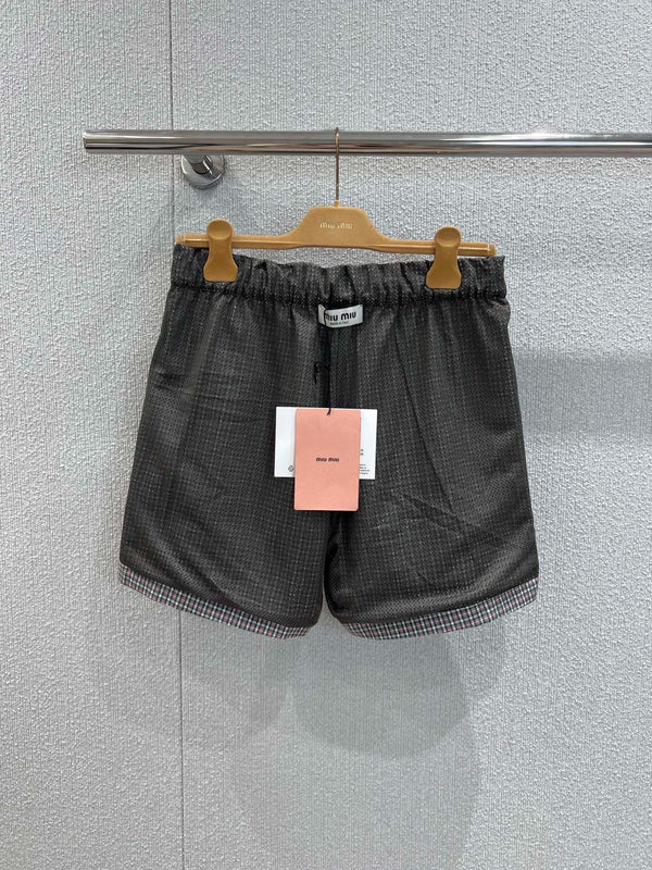 PANTALONCINI A QUADRI MIUMIU 268898