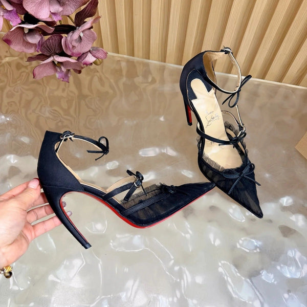 CL 2026 Travalata 85MM Tutulle Pumps Mesh Satin 698234