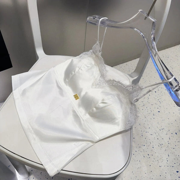 CAMISOLE 625971 IN WHITE SILK