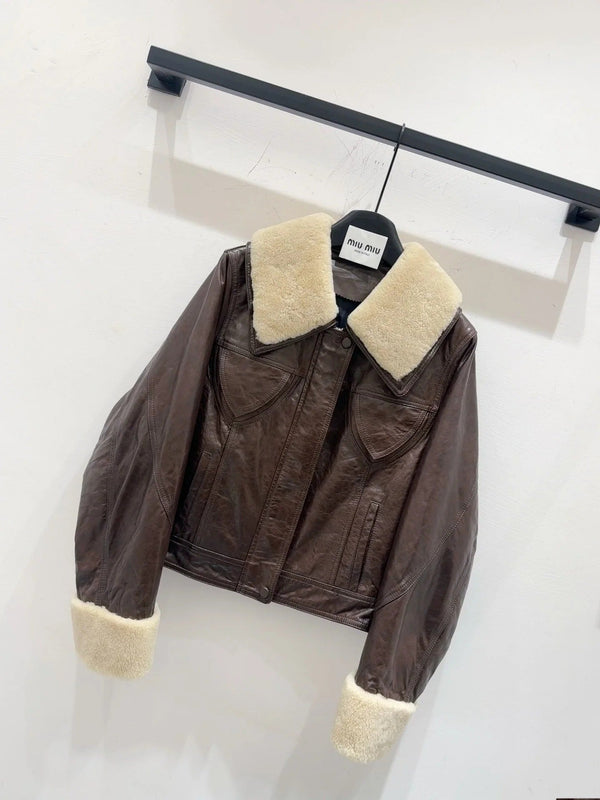 MIUMIU LEATHER JACKET STYLE 585