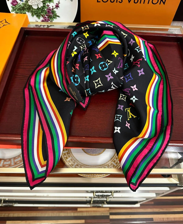 LV SCARF 90 CM IN SILK 07