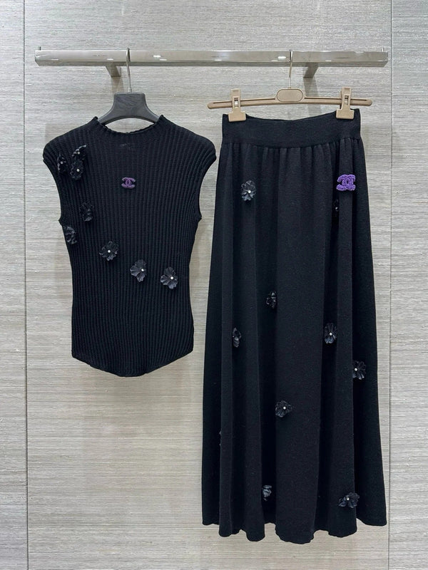 HAUT EN MAILLE CHANEL STYLE 17