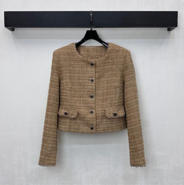 CHANEL 25S BEADED TWEED DRESS SET 307