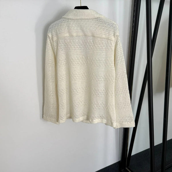CHANEL 25S CARDIGAN EN MAILLE À MANCHES LONGUES STYLE 128