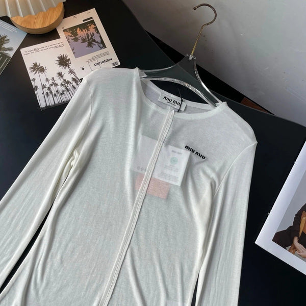 MIUMIU LONG-SLEEVE T-SHIRT STYLE 48