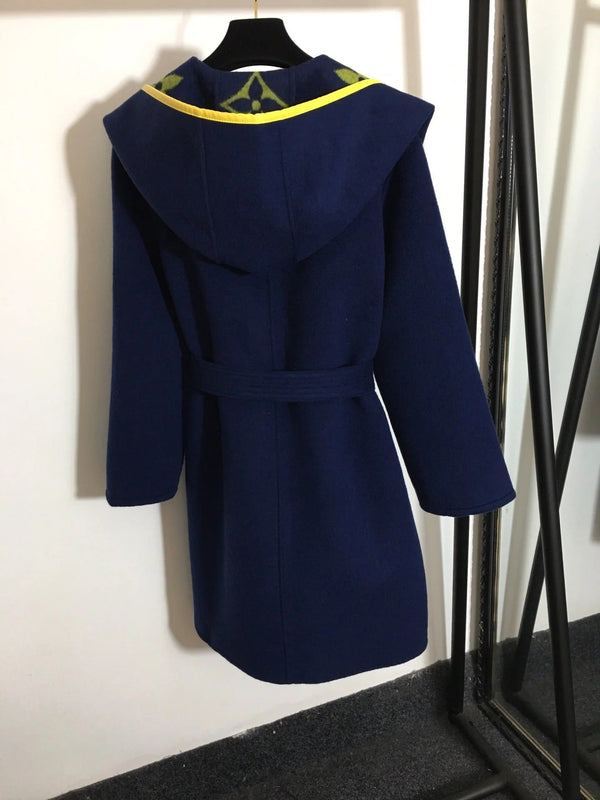 LV 25S BELTED WOOL COAT 0143