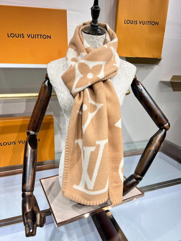 LV SCARF 240 CM IN CASHMERE 737198
