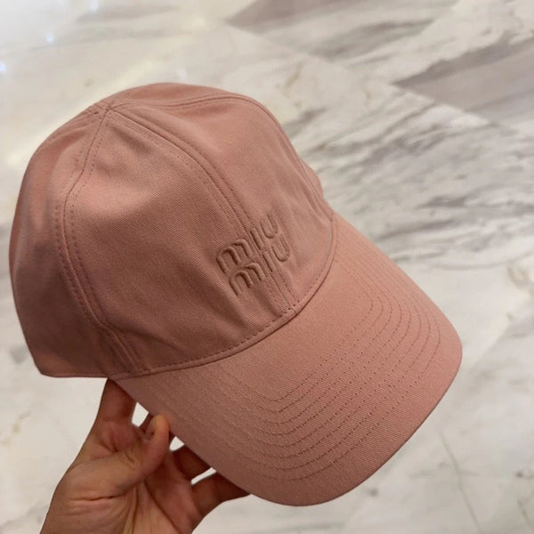 CAPPELLINO DA BASEBALL MM IN TESSUTO ROSA MELONE CON LOGO RICAMATO STILE 4