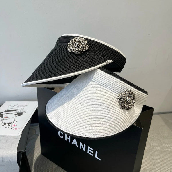 CC CAPPELLO DA SOLE MODEM NERO CON FIORE 673934