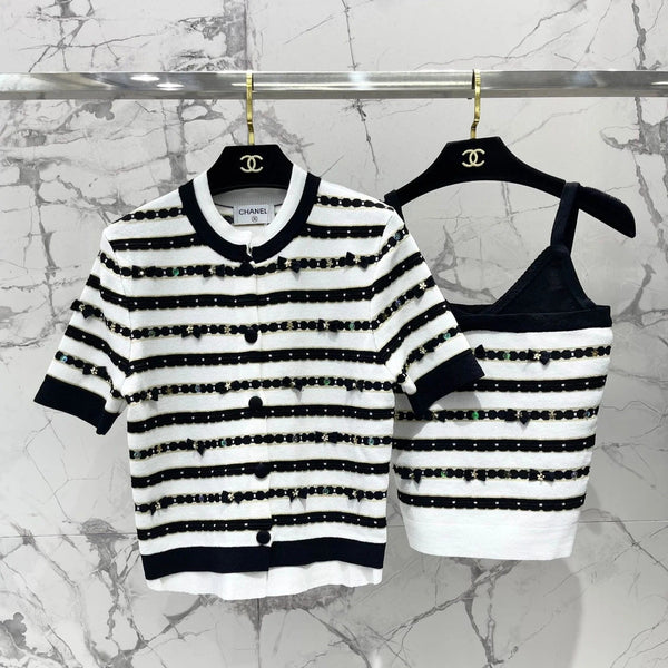 CHANEL 25S CARDIGAN À MANCHES COURTES STYLE 106