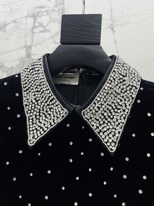 ROBE YSL 25S AVEC DÉTAILS PERLÉS STYLE 61