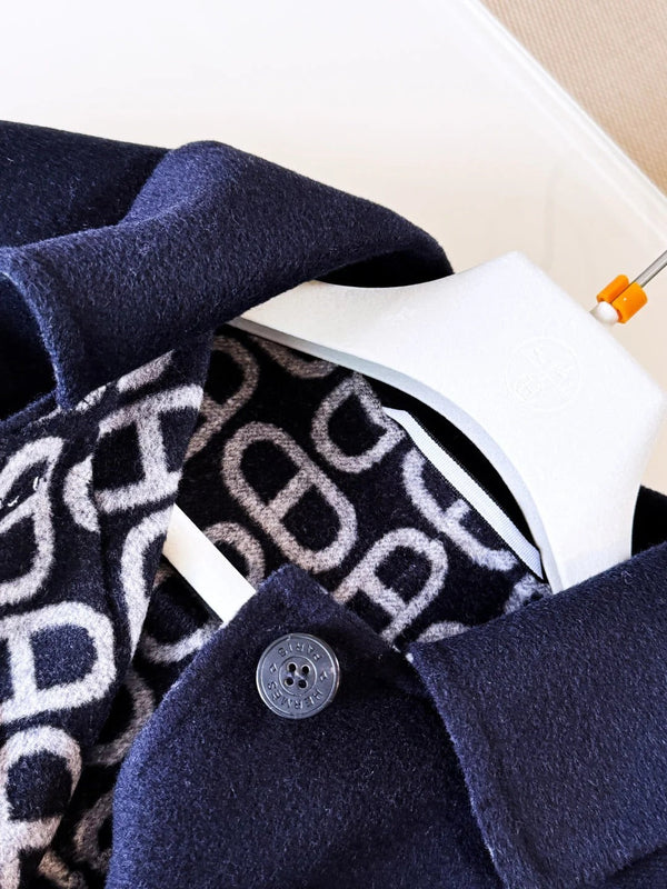 HERMES 25S BELTED CASHMERE PEACOAT 269