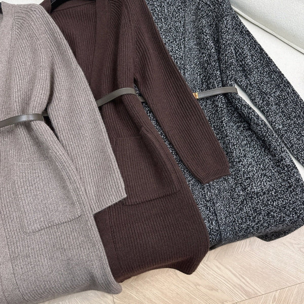 HERMES 25S LONG KNITTED CARDIGAN 082