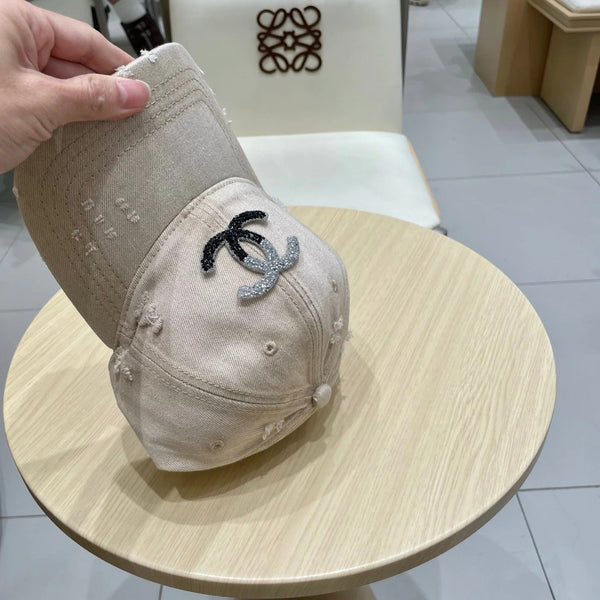 BASEBALL HAT WITH LOGO WARM GRAY IN JEAN 674123