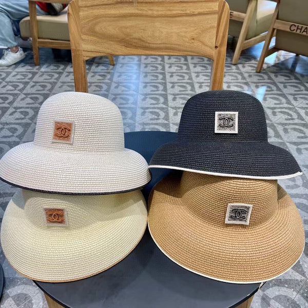 STRAW CLOCHE HAT WHITE 672755