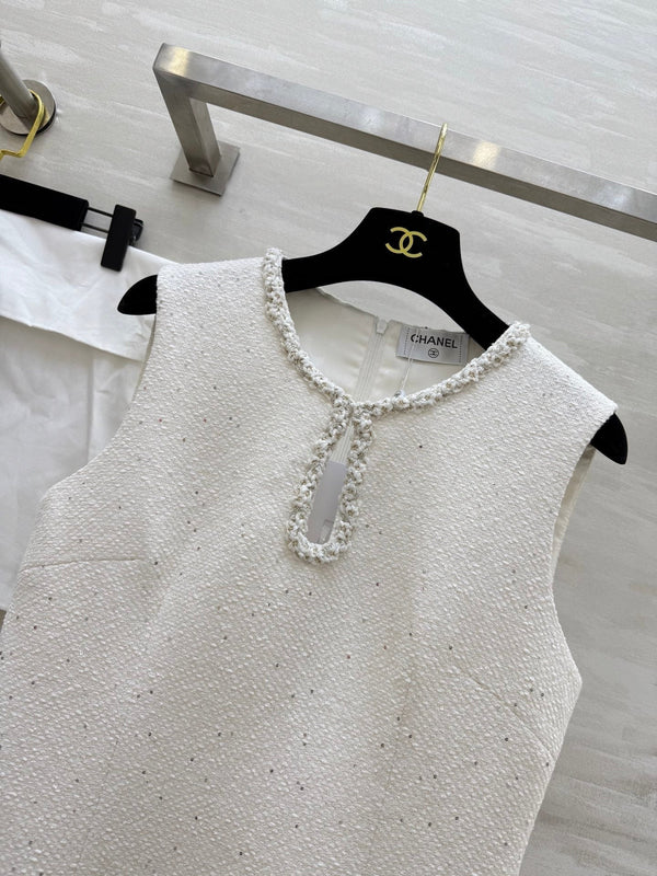 ROBE EN LAINE SANS MANCHES CHANEL STYLE 20