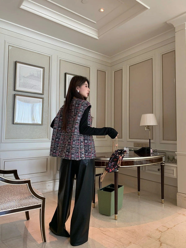 CHANEL 25S VESTE EN TWEED COL ROND STYLE 152