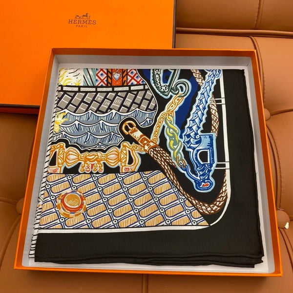 HERMES 25S SCARF 90 IN SILK 703686