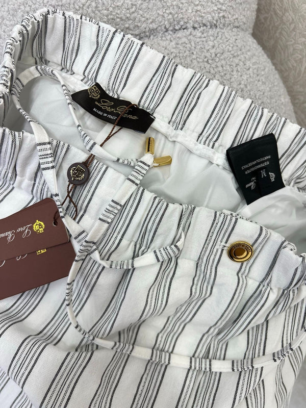 RALPH LAUREN STRIPED LINEN SHORTS 269163