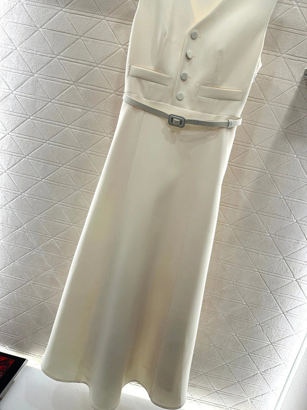 DIOR 25S SLEEVELESS DRESS WITH BELT STYLE 305