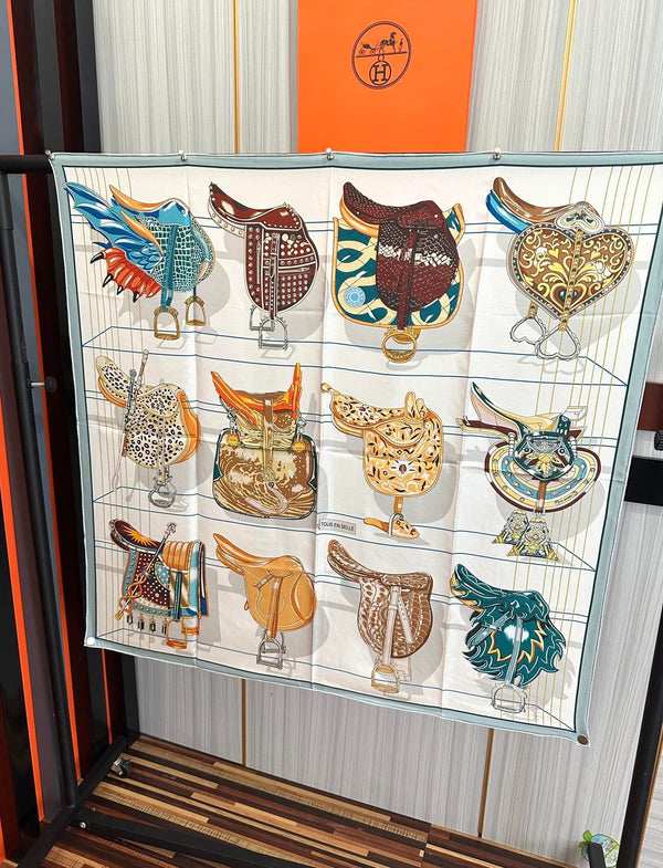 HERMES 25S SCARF 90 IN SILK 001