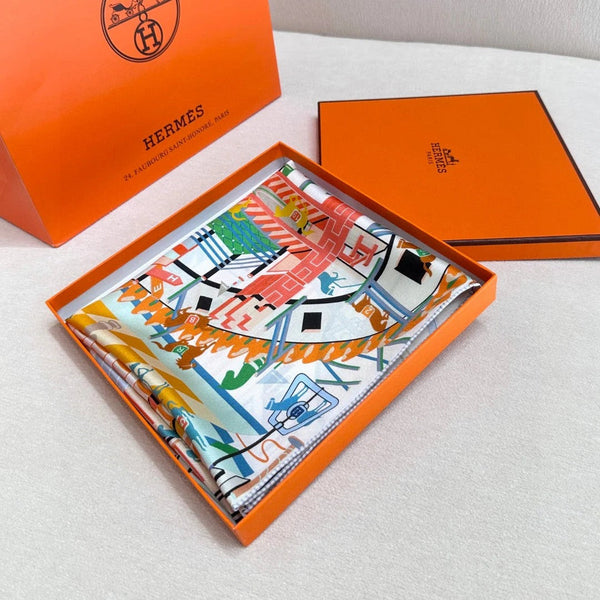 HERMES 25S SCARF 90 IN SILK 730636