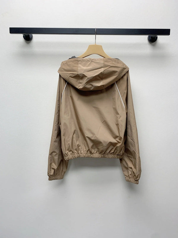 MIUMIU ZIP-UP HOODED JACKET 25S 268032