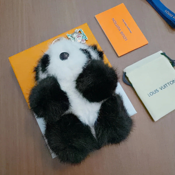 LV Panda Bear Plush Charm