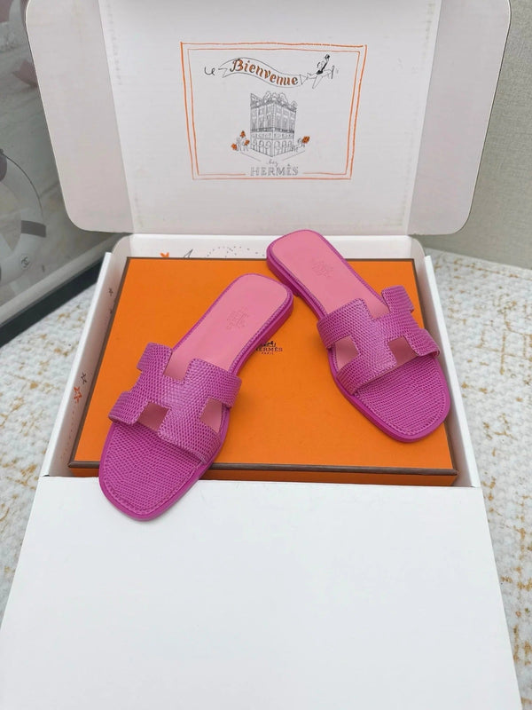 HM 26ss Oran Sandals Purple Cowhide 625044