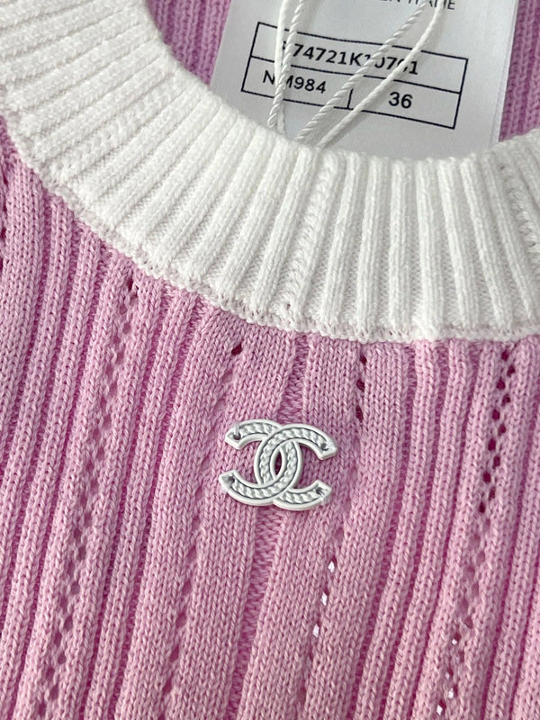 HAUT EN MAILLE CHANEL STYLE 21
