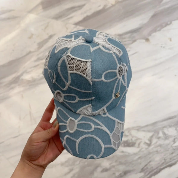 CASQUETTE DE BASEBALL EN DENTELLE FLORALE 672631