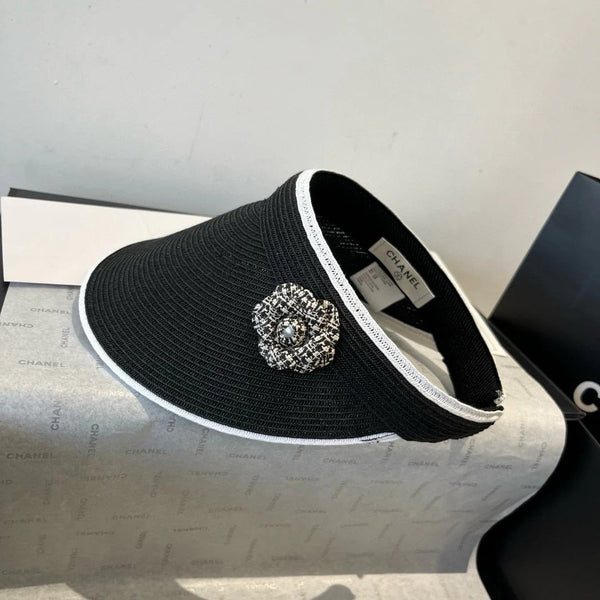 CC CAPPELLO DA SOLE MODEM NERO CON FIORE 673934