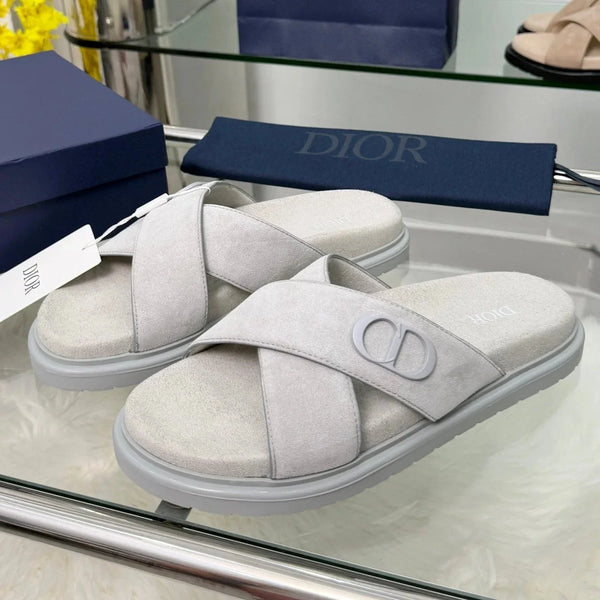 CD 26s Criss-Cross Strap Men Sandals Suede 966584