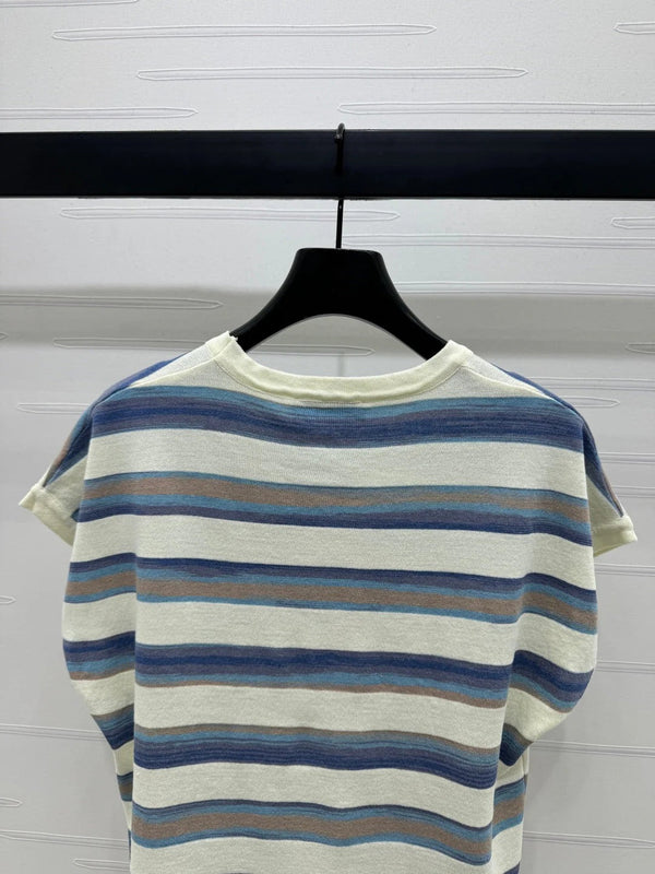 MAGLIONE IN MAGLIA CON MANICHE A VOLANTE MIU 25S 264147