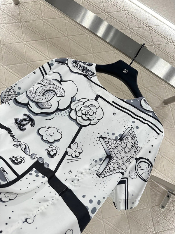 T-SHIRT MANCHES COURTES CHANEL 25S STYLE 119