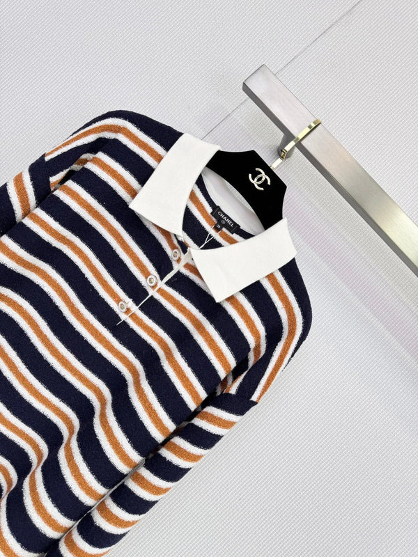 POLO RAYÉ EN MAILLE CHANEL 25S 588