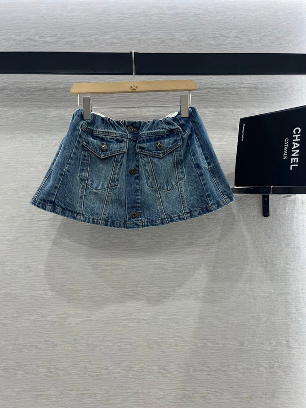 COMPLETO GIACCA E GONNA IN DENIM MIUMIU 274644