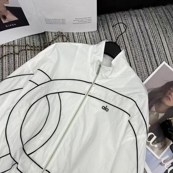 ALO JACKET & STRAIGHT-LEG PANTS SET STYLE 93