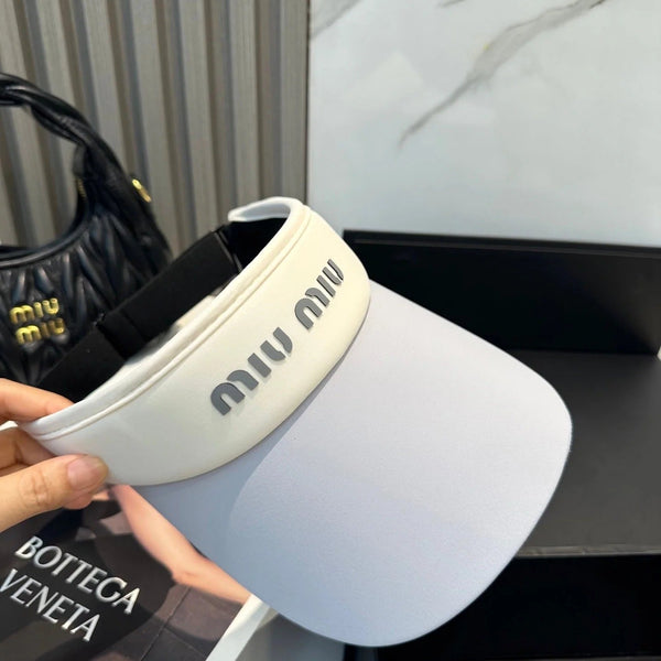 CAPPELLINO CON VISIERA MM SPORT IN TESSUTO BIANCO E GRIGIO FRESCO