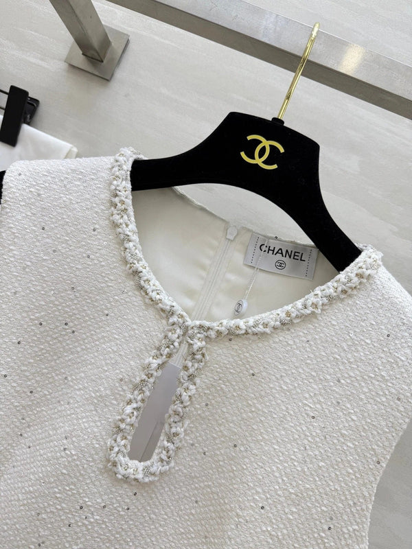 ROBE EN LAINE SANS MANCHES CHANEL STYLE 20