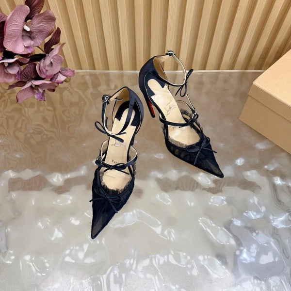 CL 2026 Travalata 85MM Tutulle Pumps Mesh Satin 698234