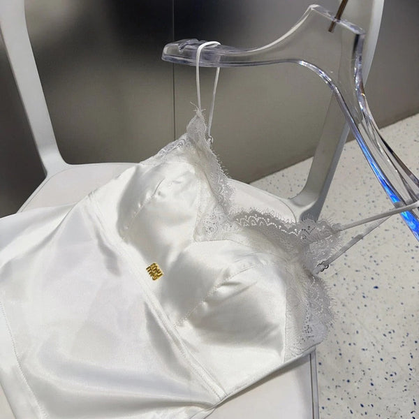 CAMISOLE 625971 IN WHITE SILK